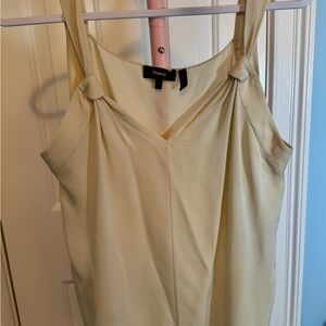 Theory Ivory Sleeveless Blouse